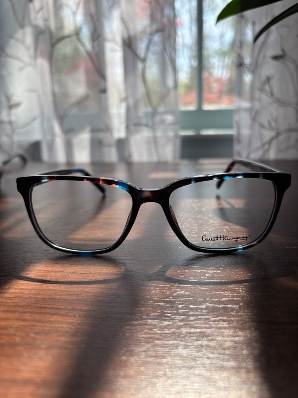 Ernest Hemingway Black & Tortoiseshell Eyeglass Frames Unisex NWOT